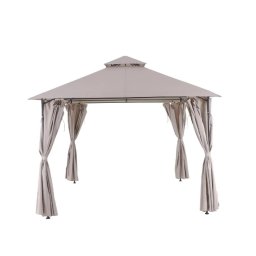 Pavilion gradina, otel/poliester, 298 x 298 cm, H 280 cm, bej
