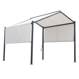 Pavilion, otel/poliester, 300 x 300 cm, H 280 cm, alb