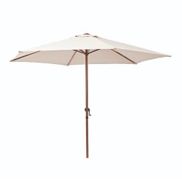 Umbrela terasa, otel/poliester, Ø 262 cm, H 231 cm, bej