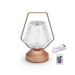 Lampă LED RGB reîncărcabilă dimabilă de masă Aigostar LED/1W/5V 1800mAh 20 cm + telecomandă