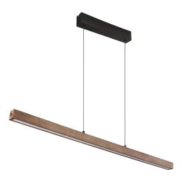 Globo 17015 - Lustra OLIVUS suspendată pe cablu, LED reglabil cu comutare tactilă/24W/230V 3000K maro