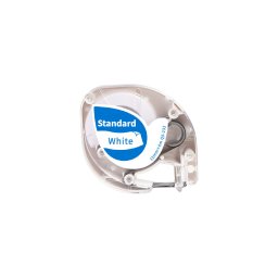 Etichete AIMO compatibile DYMO LetraTag, 12 mm, albastru pe alb, pentru organizare si clasificare documente, Q5233