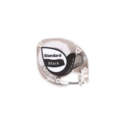 Etichete AIMO compatibile DYMO LetraTag, 12 mm, alb pe negru, pentru contrast ridicat si identificare vizibila, Q5335
