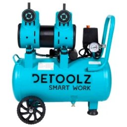 Compresor de aer fara ulei Detoolz 1500W, rezervor 30L, silentios