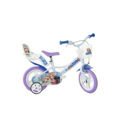 Bicicleta pentru copii 12 inch Craiasa Zapezii cu roti ajutatoare