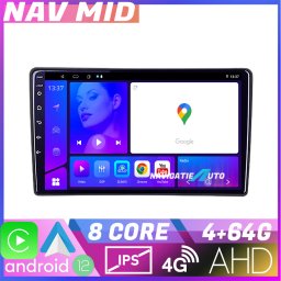 Navigatie Toyota EDOTEC-LITE Android 12, Octa Core, 4GB RAM, 64GB, CarPlay
