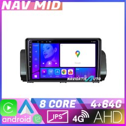 Navigatie Android Dacia Logan Sandero Jogger 2022, 4GB RAM 64GB, CarPlay