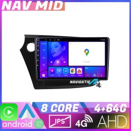 Navigatie Android Honda Insight 2009-2014, 4GB/64GB, 720P, CarPlay