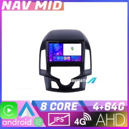 Navigatie Hyundai i30 2009-2012 cu Android 12, 4GB RAM, 64GB, CarPlay
