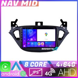 Navigatie Opel Corsa 2013-2016 Android 12, 4GB RAM, 64GB, CarPlay