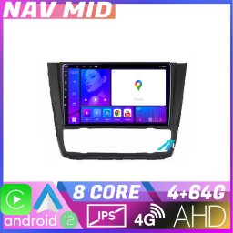 Navigatie BMW Seria 1 E87 Android 12, 4GB RAM, 64GB, CarPlay