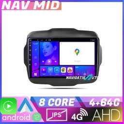 Navigatie Jeep Renegade 2015-2020 Android 12, 4GB+64GB, 720P, CarPlay