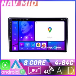 Navigatie auto universala 2DIN 9 inch EDOTEC Lite Android 12, 4GB+64GB