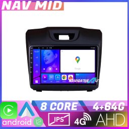 Navigatie dedicata Isuzu D-Max Android 12, Octa Core, 4GB RAM, 64GB, CarPlay