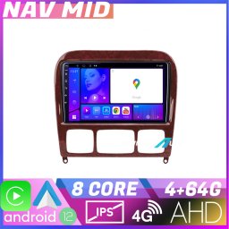 Navigatie Mercedes Clasa S W220 1998-2005 Android 12, 4GB+64GB, CarPlay
