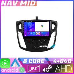Navigatie Ford Focus 3 Android 12, 4GB RAM, 64GB, CarPlay, 4G