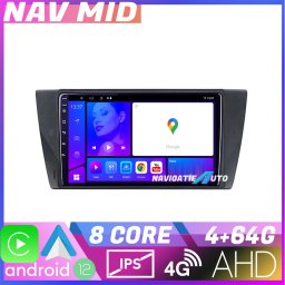 Navigatie BMW Seria 3 E90 Android 12, 4GB+64GB, CarPlay, 720P
