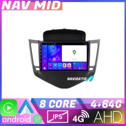Navigatie Chevrolet Cruze Android 12, 4GB RAM, 64GB, 720P, CarPlay