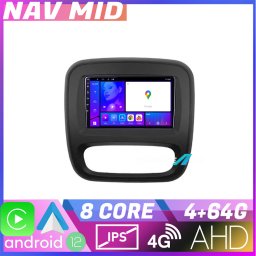 Navigatie Renault Trafic 2014-2017 Android 12, 4GB RAM, 64GB, CarPlay