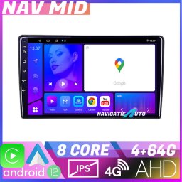 Navigatie Android Suzuki Splash Opel Agila 2008-2014, 4GB RAM, 64GB, CarPlay