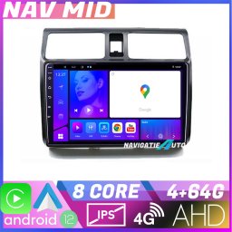 Navigatie Suzuki Swift 2003-2010 Android 12, 4GB RAM, 64GB, 720P, CarPlay