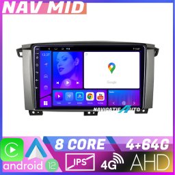 Navigatie Toyota Land Cruiser L100 2002-2006 Android 12, 4GB RAM, 64GB, CarPlay