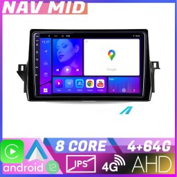 Navigatie Toyota Camry 2021 Android 12, 4GB RAM, 64GB, CarPlay