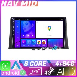 Navigatie Android Citroen Berlingo 2019, 4GB RAM, 64GB, CarPlay