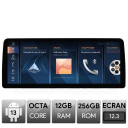 Navigatie dedicata BMW Seria 1 F20 EVO Android 12.3 inch QLED 12GB+256GB 4G