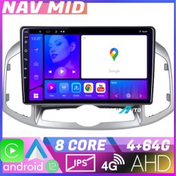Navigatie Android Chevrolet Captiva 2012-2018, 4GB RAM, 64GB, CarPlay