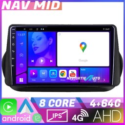 Navigatie Android Peugeot Bipper, Citroen Nemo, Fiat Qubo 2008-2017 4GB+64GB