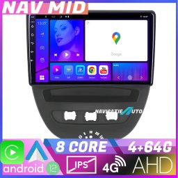 Navigatie Android Citroen C1 Peugeot 107 Toyota Aygo 2005-2014 4GB+64GB
