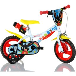 Bicicleta pentru copii 12 inch Bing cu roti ajutatoare, Dino Bikes