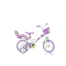 Bicicleta pentru copii 12 inch K-Pop cu roti ajutatoare si cosulet