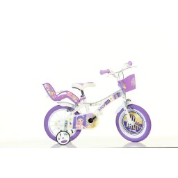 Bicicleta pentru copii 16 inch K-Pop cu roti ajutatoare si cosulet