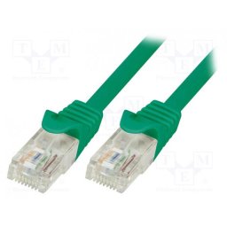 Cablu UTP LogiLink Cat.5e 0.25m Verde cp1015u