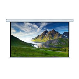 Ecran proiectie electric, perete/tavan, 240 x 135 cm, Blackmount, cu telecomanda, Format 16:9