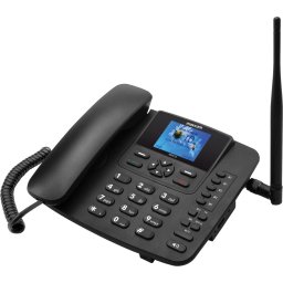 Telefon clasic Maxcom MM41D Comfort, hotspot WiFi, Negru