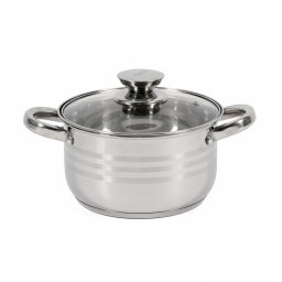 Oala cu capac Heinner HR-HJ-025, 18 x 10.5 cm, 2.5 L, Inox