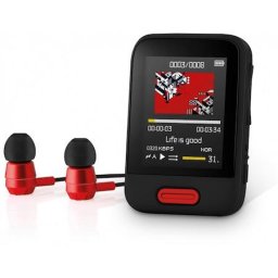 MP3 Player, Sencor, SFP, 7716RD, 16GB, Bluetooth, Negru/Rosu