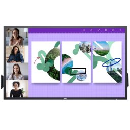 Display interactiv Dell P6524QT Multi touch,64.53 inch UHD 4K, IPS, 9ms, Negru