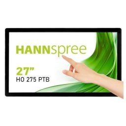 Monitor Portabil IPS LED Hannspree 27" HO275PTB, Full HD (1920 x 1080), VGA, HDMI, DisplayPort, Touchscreen, Negru