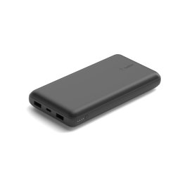 Acumulator Extern Belkin Boost Charge, 20000 mAh, USB-A si Tip-C 15W, Negru