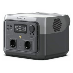 Statie de incarcare portabila EcoFlow Power Station River 2 Max, 512 Wh, 1000W, iesire USB-A, DC, USB-C, Wi-Fi, Bluetooth, Gri