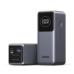 Baterie externa Ugreen PB724, 12000mAh, 100W, USB Type-C input/output, USB, display, gri