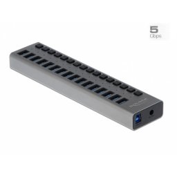 HUB cu 16 porturi USB 3.0 + Switch On/Off, Delock 63739