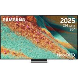 Televizor Samsung MiniLED Neo QLED 85QN85F, 214 cm, Smart, 4K Ultra HD, 100 Hz, Clasa F (Model 2025), Argintiu