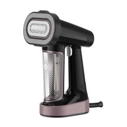 Fier de calcat vertical Tefal Pure Force DT8765E0, 0.18 L, 1800 W, Rezervor 180 ml, 35 g/min, Negru/Auriu