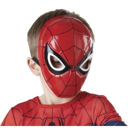 Masca carnaval Rubies Ultimate Spiderman Mask, Rosu, Plastic