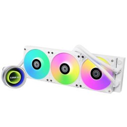 Cooler procesor Lian Li Galahad II 360 Trinity ARGB, 3x 120mm, viteza 2450 rpm, PWM, Alb